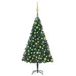 Sapin de noël artificiel Bronze - Doré - Vert - 60 x 120 x 60 cm