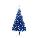 Sapin de noël artificiel Bleu - Doré - 75 x 150 x 75 cm