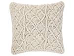 Coussin décoratif GOREME Beige - Blanc - Fibres naturelles - 40 x 14 x 45 cm