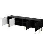 Fernsehtisch JUNGLE 190x60x41 Schwarz - Gold