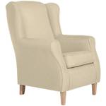 Lorris Ohrenbackensessel, beige Creme