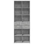 Highboard DE9245 Grau - Holzwerkstoff - 43 x 185 x 70 cm