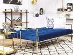 3-Sitzer Sofa MARSTAL Blau - Gold - Marineblau