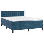 Boxspringbett 3017290-27 Dunkelblau - 144 x 193 cm