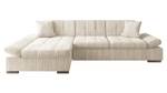 Ecksofa Malwi Cord Beige - Ecke davorstehend links