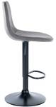 Tabouret de bar Divo Lot de 2 Gris lava