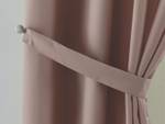 Vorhang Ösen Leinen Optik Grobfaser Grau - Textil - 140 x 225 x 1 cm