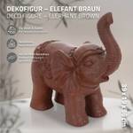 Figurine déco éléphant 36x19x39cm brun Marron