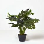 Monstera Kunstpflanze im Topf - 60 cm Grün - Kunststoff - 19 x 60 x 60 cm