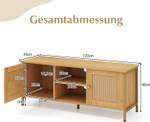 TV-Konsole TH32720AMDE Braun - Holzwerkstoff - 40 x 48 x 120 cm