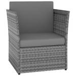 Gartenstuhl D4678 Grau - Rattan - 67 x 73 x 77 cm