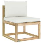 Garten-Lounge-Set 3016481-10 (9-teilig) Weiß - Holzwerkstoff - Holzart/Dekor - 64 x 70 x 64 cm