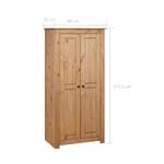 Kleiderschrank 298754 Braun - Breite: 80 cm