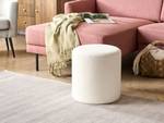 Pouf MOAB Blanc - Fibres naturelles - 39 x 41 x 39 cm