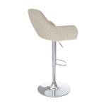 Tabouret de bar Adam (Lot de 2) Blanc - Textile - 51 x 107 x 56 cm