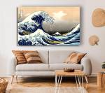 eine Welle Hokusai vor gro脽e Kanagawa