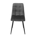 Lot de 2 chaises velours - LOUISE Anthracite