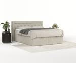 Premium Boxspringbett Jayleen Beige - Grau - Breite: 200 cm