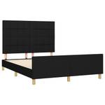 Bettgestell-K-13058 Schwarz - Holzwerkstoff - 146 x 118 x 203 cm