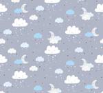 Kinderzimmertapete Wolken Grau Blau Weiß Blau - Grau - Weiß