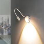 Wandlampe LAGOS Weiß - Metall - Textil - 10 x 48 x 10 cm