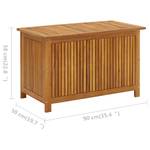 Garten-Aufbewahrungsbox Braun - Massivholz - Holzart/Dekor - 90 x 58 x 50 cm