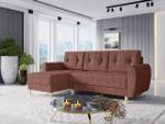 Ecksofa Palermo L Cord Pink