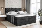 Boxspringbett BOXI8 KING Schwarz - Breite: 160 cm