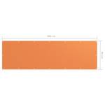 Balkon Sichtschutz 3016497-4 Orange - Tiefe: 90 cm