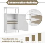 Badezimmerschrank Badschrank Weiß - Holzwerkstoff - 30 x 84 x 45 cm