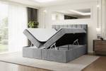 Boxspringbett OTTA Grau - Breite: 120 cm - H3