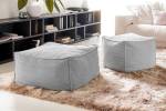 Hocker ALEA Cord Hellgrau