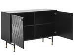 Sideboard ADANTE Schwarz - Gold - Holzwerkstoff - 120 x 82 x 40 cm