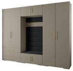 Garderobe Inova 3 Z14 Schwarz - Gold - Grau - Gold