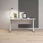Schreibtisch Prisme Weiß - Holz teilmassiv - 150 x 74 x 80 cm