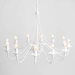 Lustre ROSABELLA Blanc - Nb d'ampoules : 12