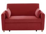 Schlafsofa AYLA Rot - Textil - 87 x 86 x 140 cm