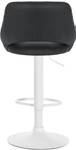 Tabouret de bar Milet Noir - Blanc