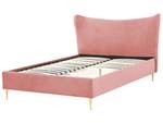 Doppelbett CHALEIX Gold - Pfirsich - Pink - Breite: 148 cm