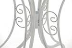 Gartentisch Hari Weiß - Metall - 70 x 73 x 70 cm