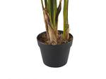 Plante artificielle STRELITZIA TREE Noir - Vert - Orange - Matière plastique - 13 x 115 x 13 cm