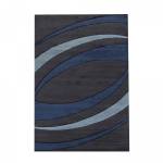 Tapis salon RELAX O 80x150 bleu Bleu - Matière plastique - 80 x 11 x 150 cm