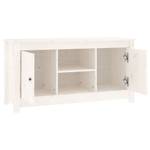 TV-Schrank D677 Weiß - Massivholz - 37 x 52 x 103 cm