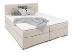 AREZZO Boxspringbett Beige - 160 x 200 cm