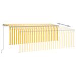 Auvent rétractable 3014352-1 Blanc - Jaune - Largeur : 450 cm