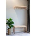 Wandgarderobe Abano Braun - Massivholz - 78 x 17 x 31 cm