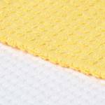Waffelpiqué-Geschirrtücher Gelb - Textil - 40 x 1 x 60 cm