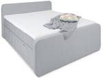 Boxbett Milano mit Stauraum Grau - Textil - 160 x 100 x 221 cm