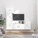 TV-Schrank 5er Set D440 Hochglanz Weiß