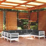 9-tlg. Garten-Lounge-Set mit Kissen Wei脽